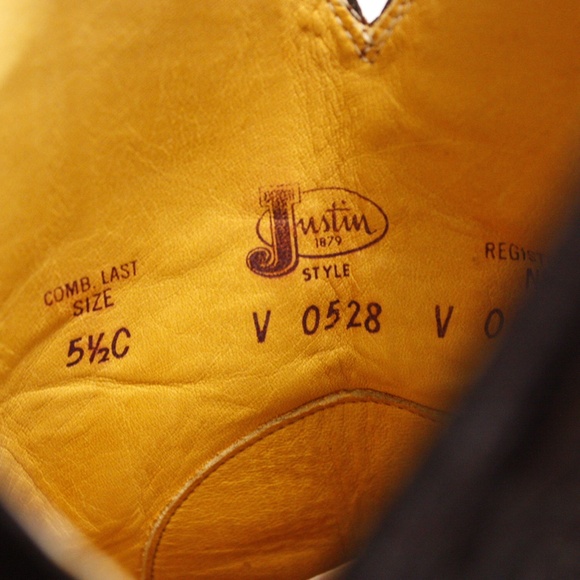 Vintage Justin eel skin boots - Picture 9 of 10